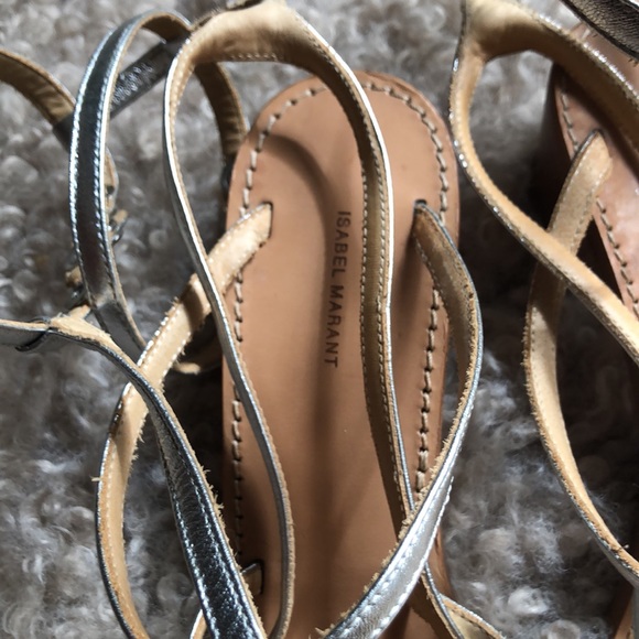 Gorgeous Isabel Marant Gladiator Silver Sandals 39 - Picture 5 of 11